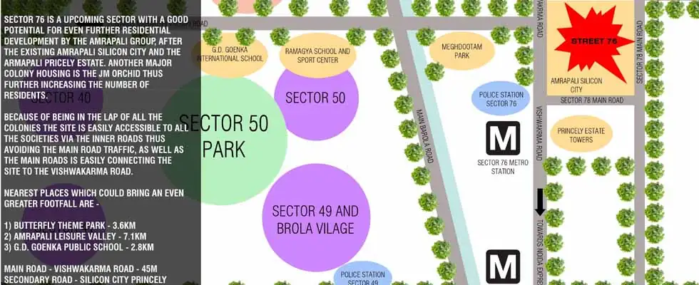 Street 76 Location Map